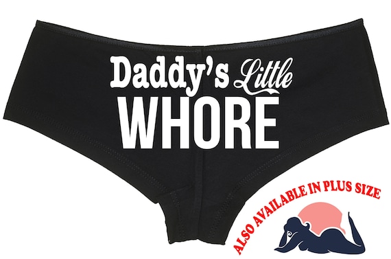 DADDY'S LITTLE WHORE owned slave boy short panties boyshort color options sexy funny rude collar collared neko pet play Kitten cgl ddlg