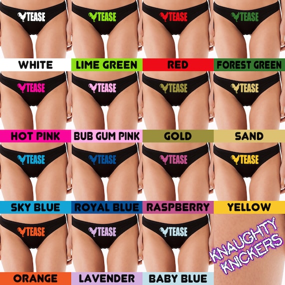HOTWIFE HOT WIFE Black Thong Multiple Color Choices Sexy Shared