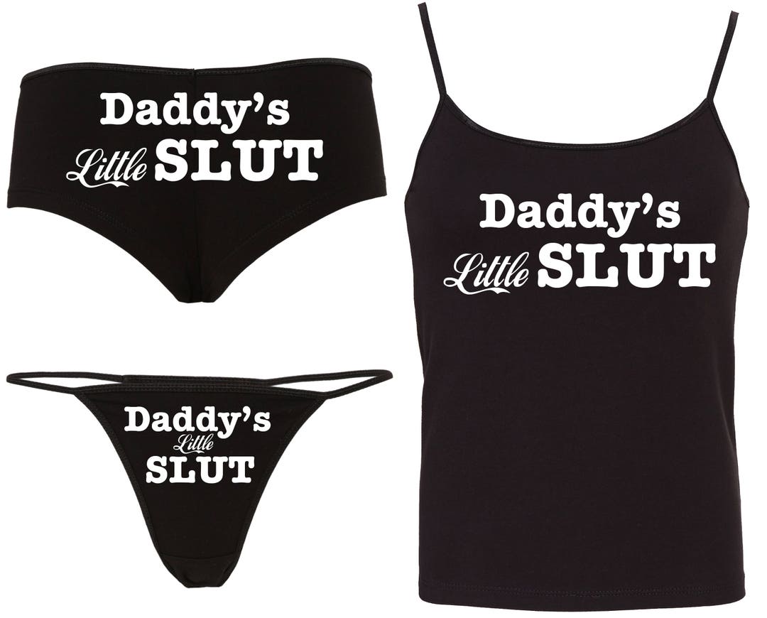 Slut in Training Slut Panties 20 Colours Camilsole Set Knickers Vest Cami  Thong Shorts DDLG Daddys Sirs Slut Masters Slut 65 
