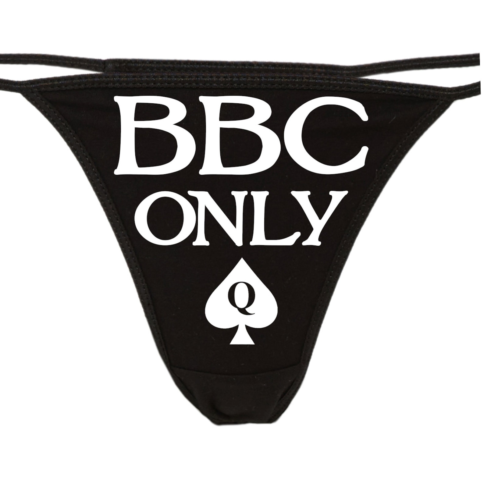 BBC nur Königin der Spaten QofS Logo auf schwarzen Tanga image 0.