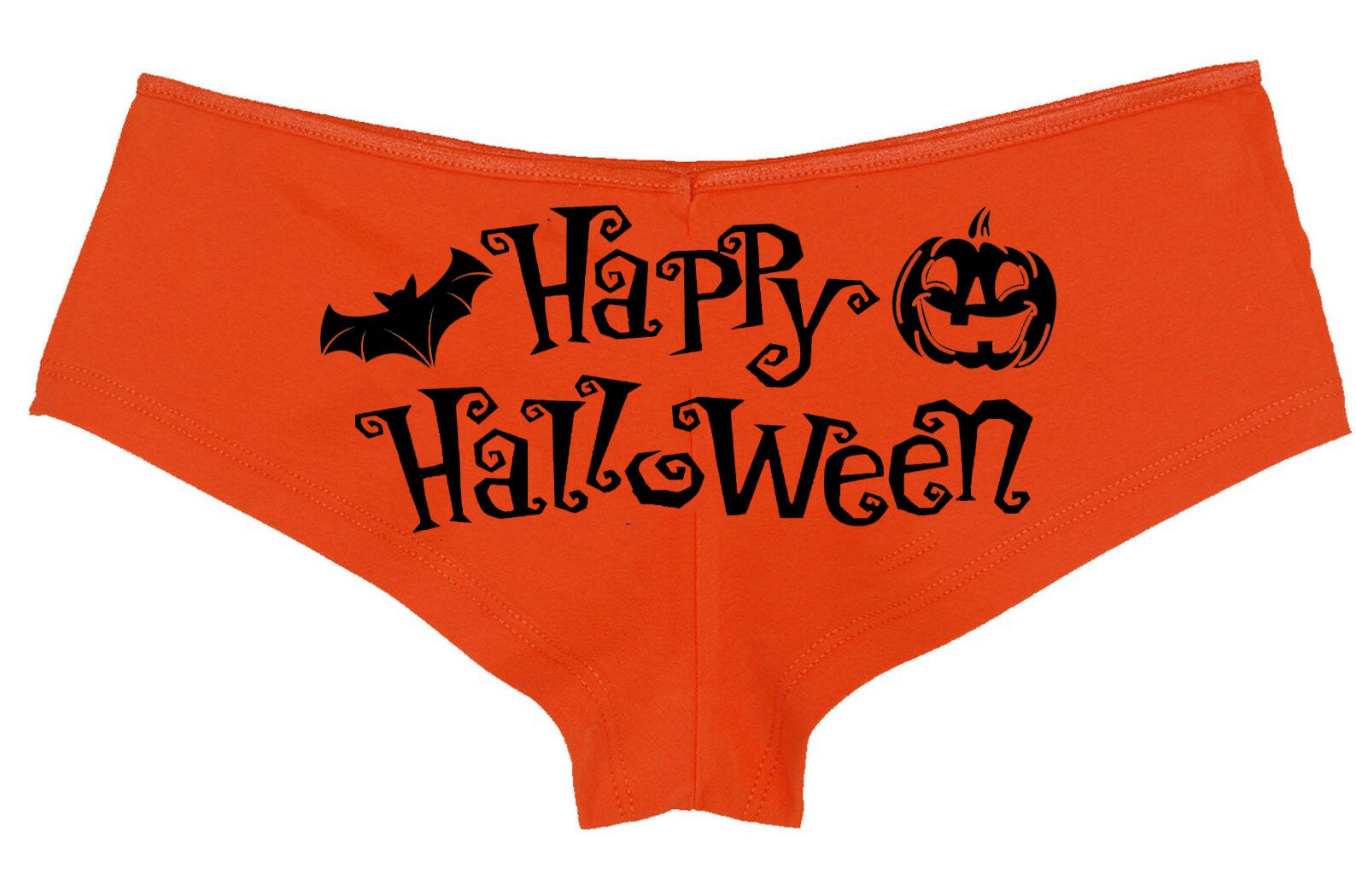 Flirty HAPPY HALLOWEEN Boy Short Underwear Sexy Fun Boyshort