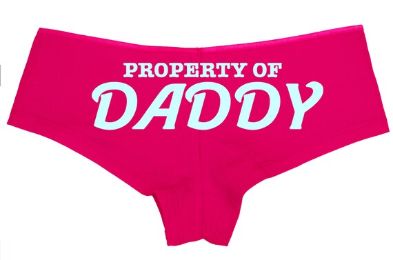 PROPERTY OF DADDY owned slave boy short panty Panties boyshort color choices sexy funny rude collar collared neko pet play Kitten cgl ddlg