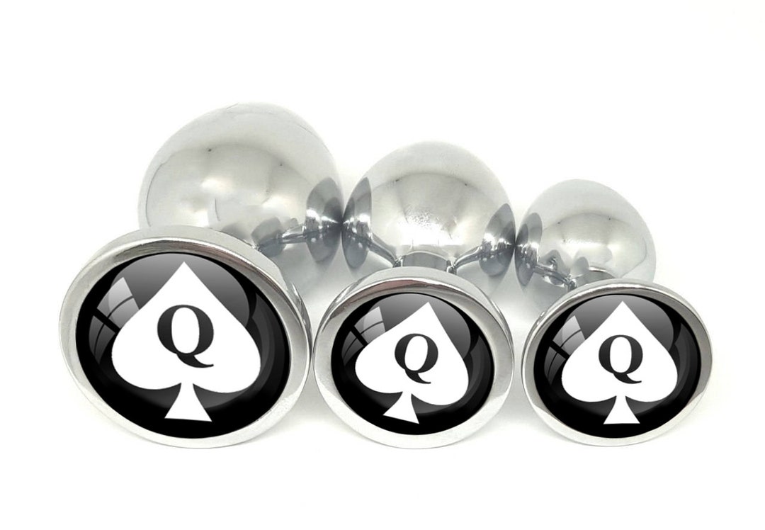 QUEEN of SPADES Logo Anal Plug for BBC Lovers Butt Plug in