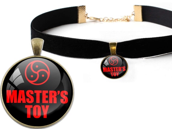 MASTERS TOY sexy choker necklace for BDSM logo Submisive slave baby girl slut collar necklace ddlg cglg flirty fun hotwife shared ddlg cuck