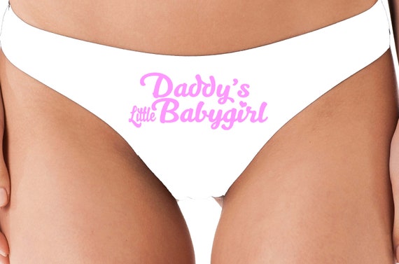 DADDYS Little BABY GIRL owned slave thong underwear daddy's princess cute bdsm collared play kitten Cgl ddlg clothing babygirl cglg comfy