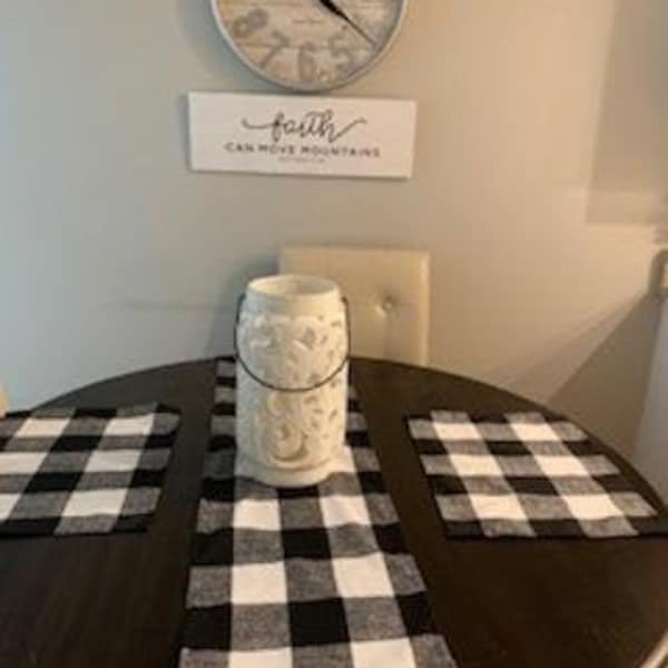Buffalo Plaid Placemats Etsy