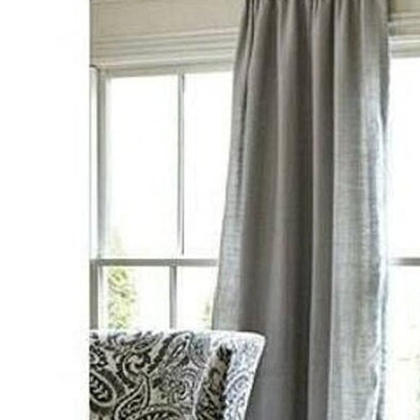Burlap Curtains Etsy