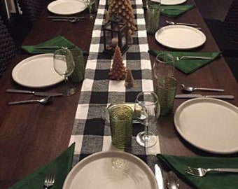 Buffalo check table runner