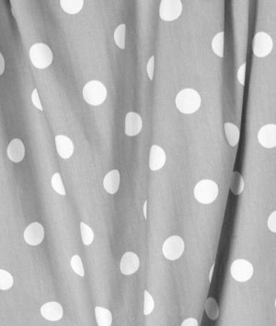 Gray Polka Dot Curtains Etsy