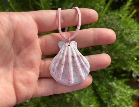 Pink seashell best sale necklace