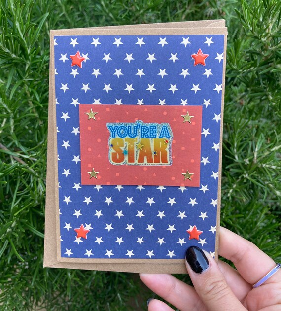 Unique Handmade Youre a Star Card Etsy