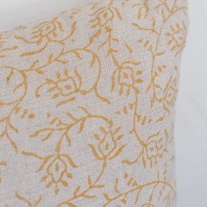 Mustard Ivy rectangle pillow image 3