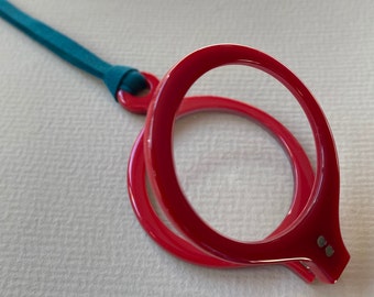 Magnifying Glasses on a Necklace Pendant Retro Style