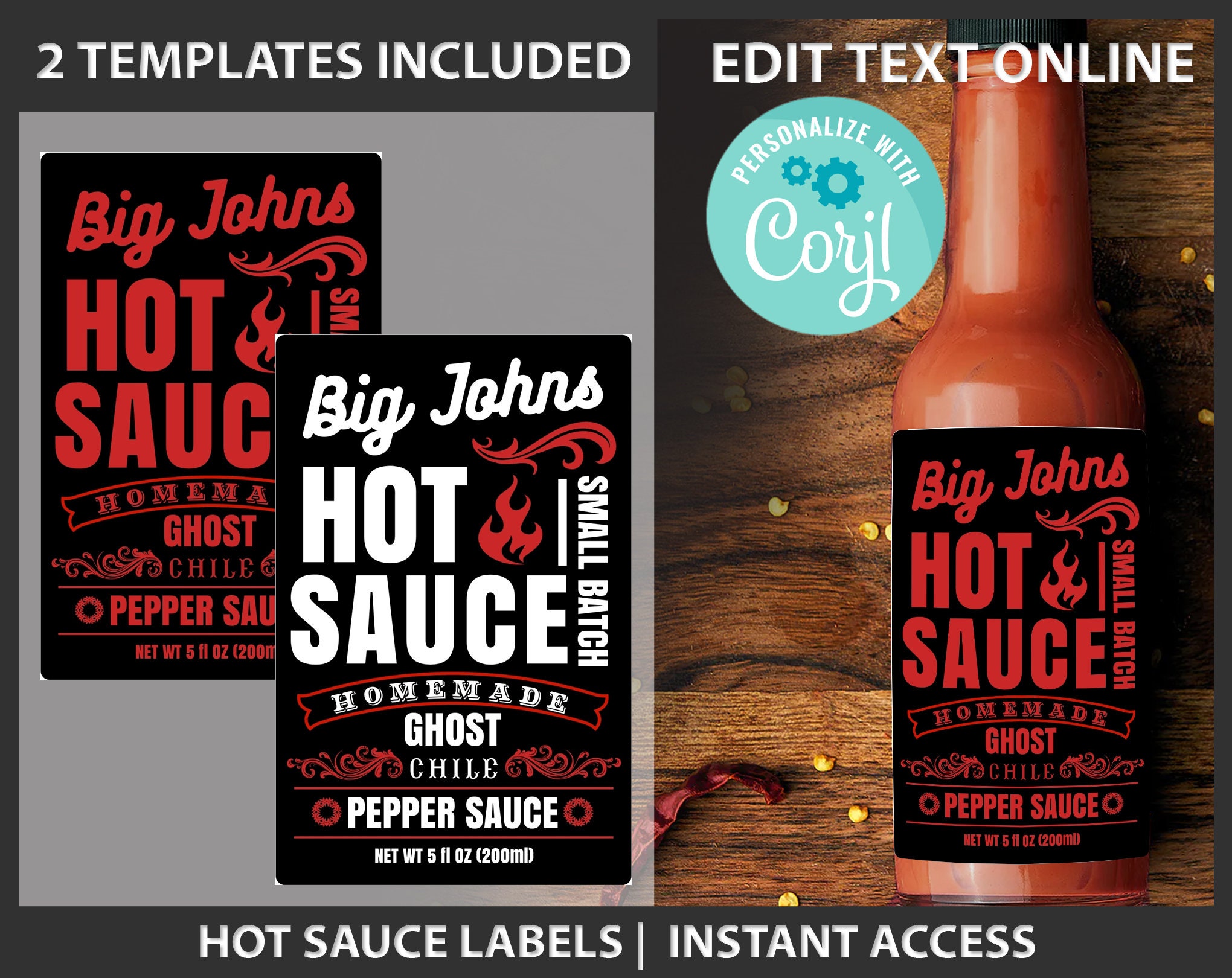 Hot Sauce Label Template