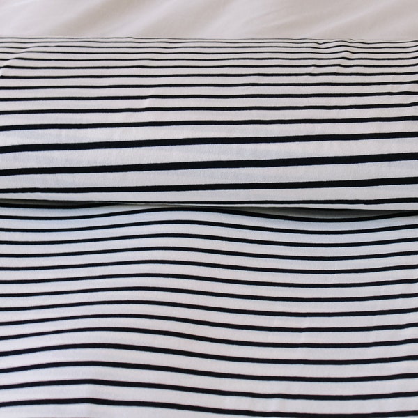 Striped Knit Fabric Etsy