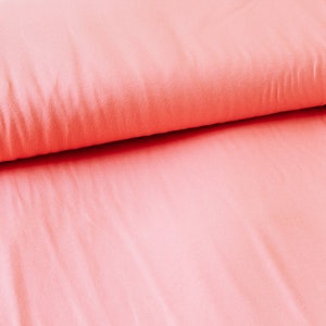 Solid Coral Knit Fabric Art Gallery Fabrics Jersey Knit Coral Light pink jersey knit fabrics