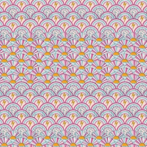 Dreamscape Sunshine Lightening and Rainbows 90565-21 FIGO FABRICS Dreamscape Weather
