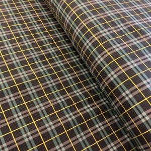 Winter Dreams 90844M-99 Black FIGO FABRICS Christmas plaid fabric green and gold metallic fabric