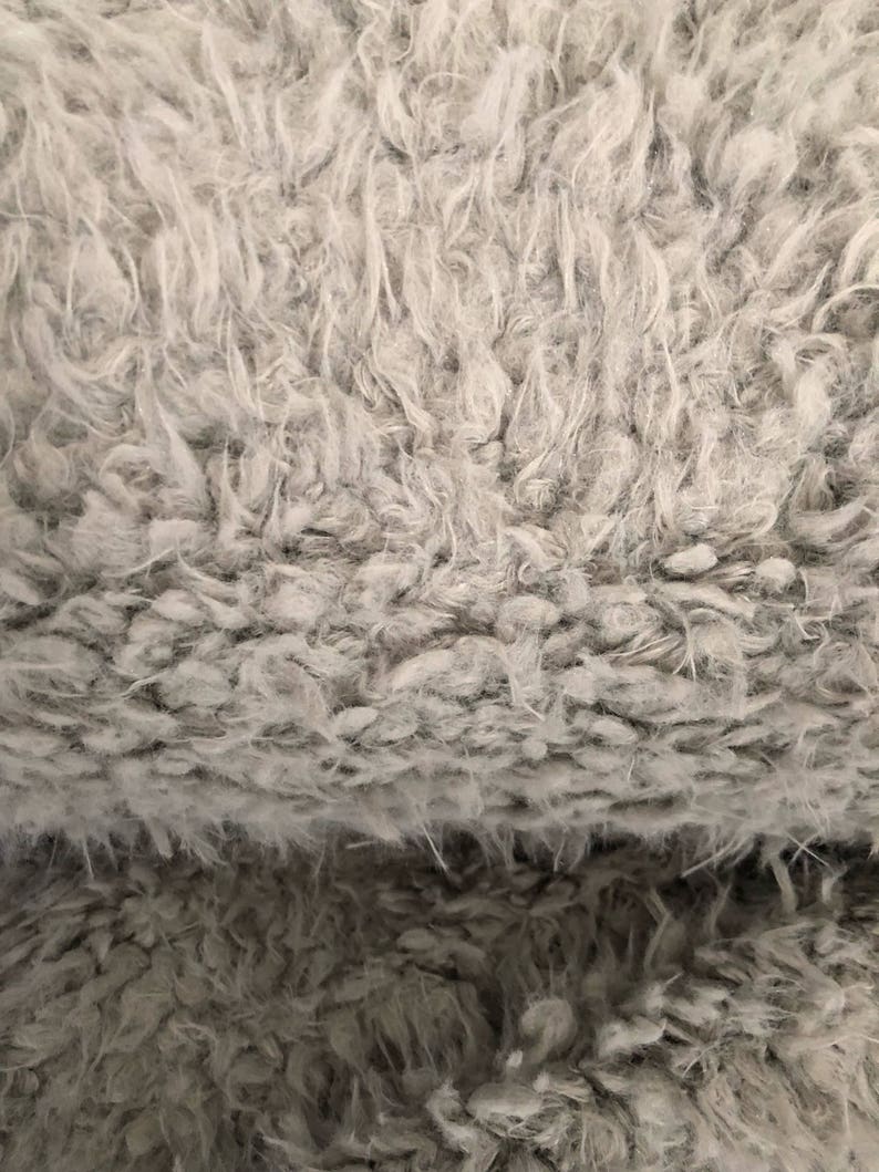 Gray llama cuddle fabric Shannon Fabrics cuddle luxe Faux Fur | Etsy