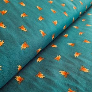 Campfire Fabric Camping crew lake fire  Cotton and Steel RJR fabrics Camping Crew RJ1604-LA2 camping fabric summer fabric scouting fabric