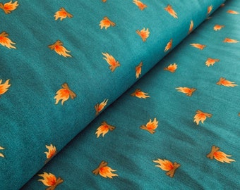 Campfire Fabric Camping crew lake fire  Cotton and Steel RJR fabrics Camping Crew RJ1604-LA2 camping fabric summer fabric scouting fabric