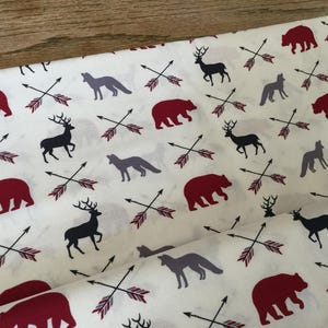Mountains fabric woodland nursery fabric tribal fabric mountains fabric tribal quilting fabric bear fabric baby fabric woodland bedding