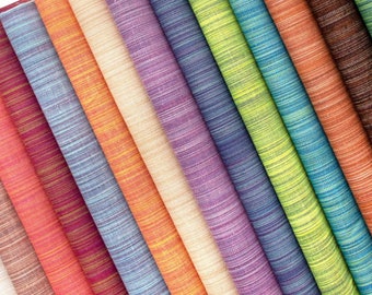 Space Dye Wovens Color collection Bundle | Full color collection fabric bundle | coordinates, color wheel, dip dyed wovens