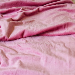 Tela de felpa rosa empolvada lisa, tela rosa empolvada cortada a medida, manta para niña, ropa de cama para niña, tela de felpa, telas Shannon