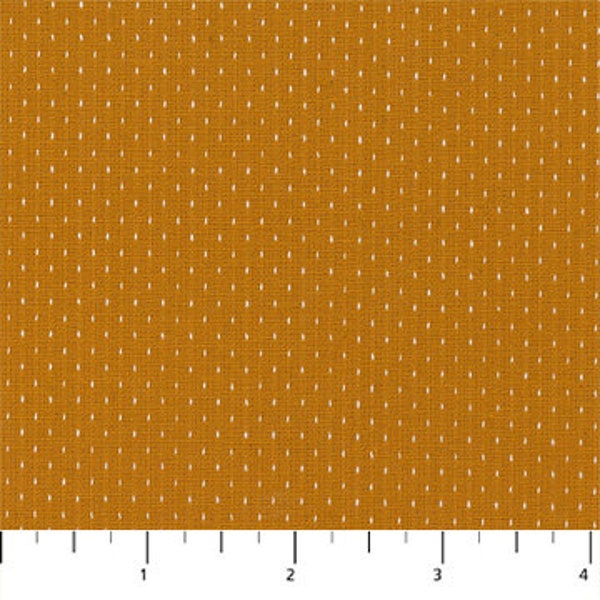 Haptic Wovens W90628-49 Gold Mustard and White dots golden fabric woven fabrics Figo Fabrics gold and white dots Fabrics Quilting Cotton