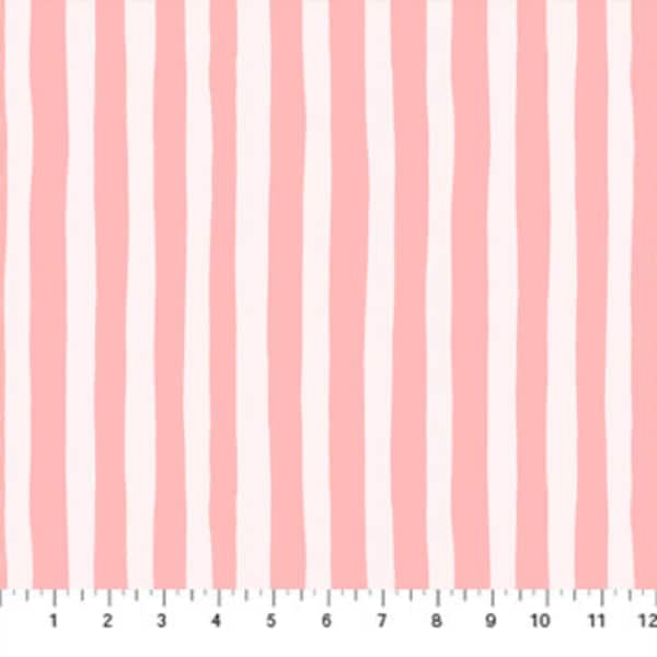 Pink and White stripes quilting cotton stripes cotton pink cotton