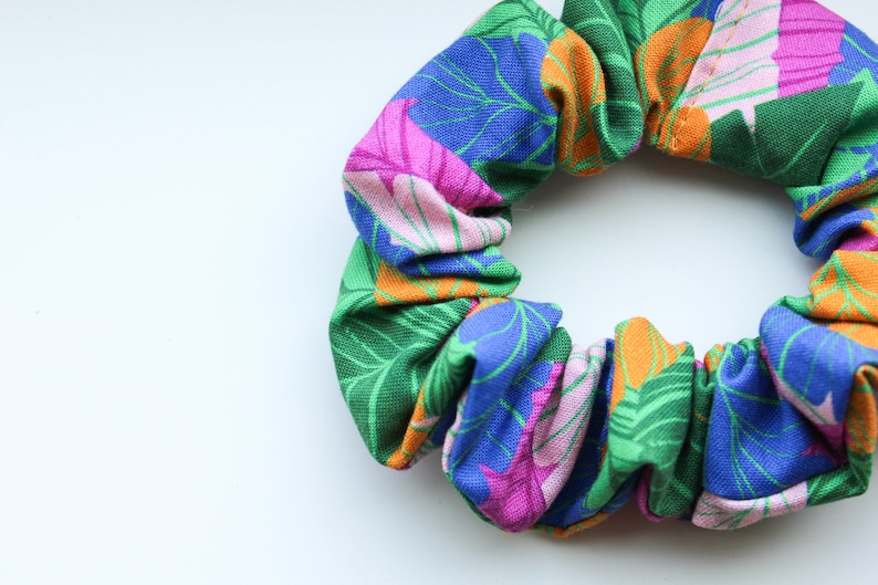 Tropical Palms scrunchies Hawaii Scrunchies Hair Accessories Fall Hair Stocking Stuffers Girl Birthday Gift Topper Girl Gift