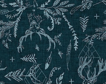 Navy Woodland Animals