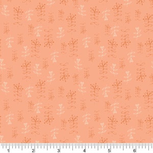 New Coral Growth Quilting Cotton PH0147 designed by Amicreative quilting cotton Spring Promises Phoebe Fabrics Quilting cotton