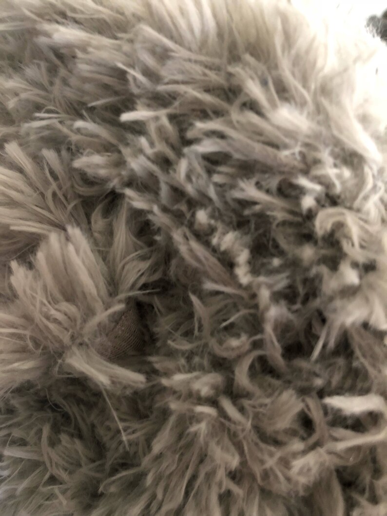 Gray llama cuddle fabric Shannon Fabrics cuddle luxe Faux Fur Etsy