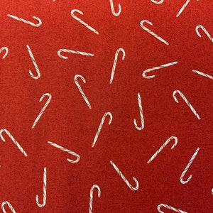 Noel 90515-26 red Peppermint Candy cane Christmas fabric holiday fabric Figo fabrics