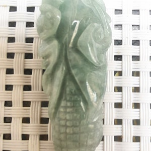 Natural green jade amulet pendants wishful  IMG_20210303_132547