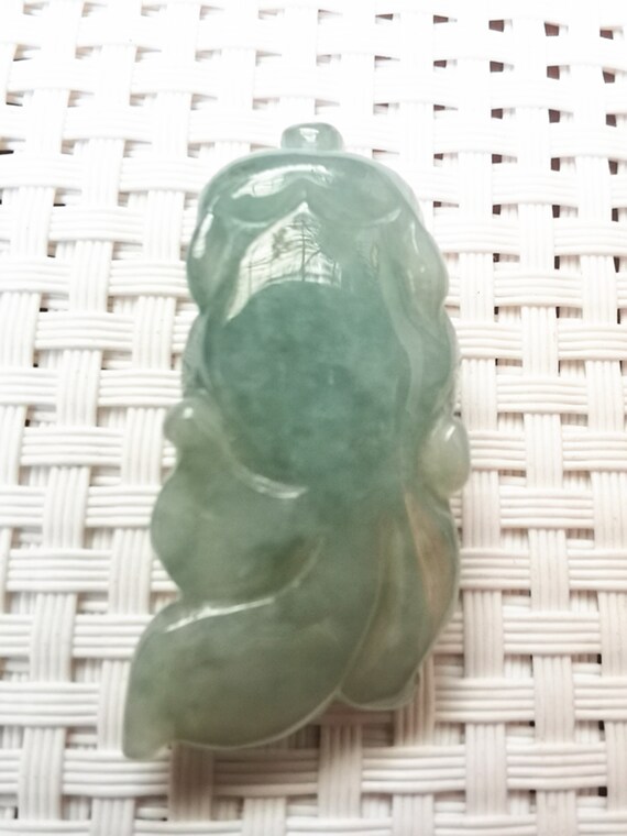 Pendentif Poisson En Jade Vert - Bijou Fantaisie élégant Pour Femme, Neuf Sans Emballage
