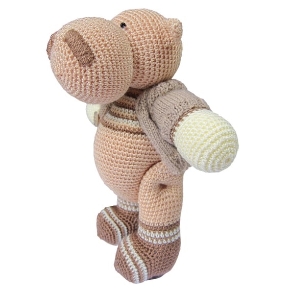 hippopotamus for christmas stuffed animal