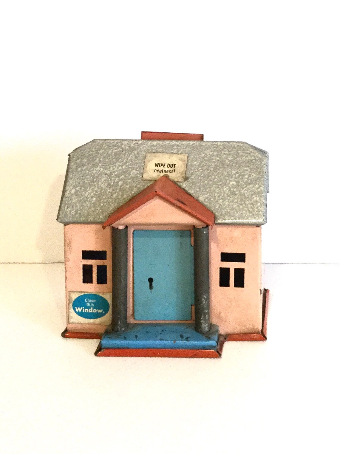 A Money Box House Made of Metal Etsy