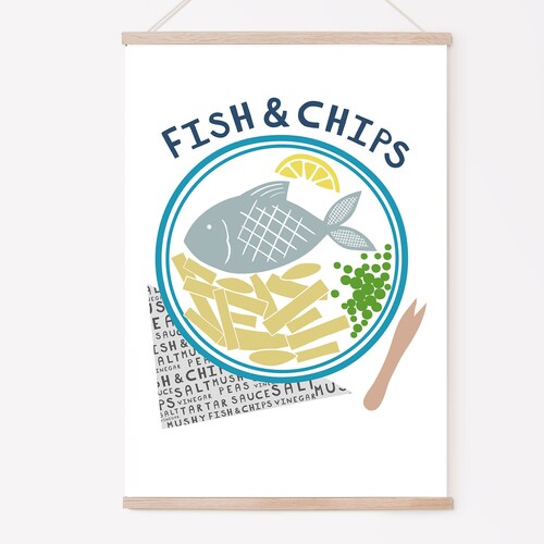 Food Large Metal Tin Sign Fish /& Chips Vintage Shop Pub Bar Kitchen Cafe Old