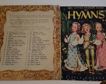 The little golden book of hymns  a very old vintage little golden book