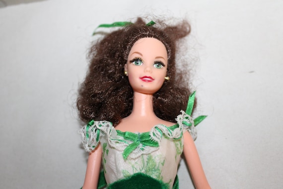 barbie doll with curly hair