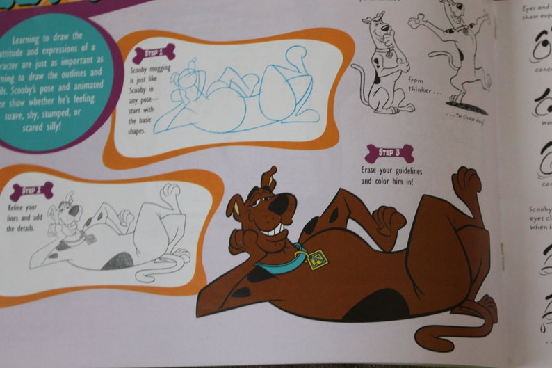 Scooby-Doo How To Draw Step by Step Instruction book w ...