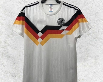 Retro Deutschland 1990 Fußball Trikot - Vintage Germany Football Team Kit für Kinder und Erwachsene