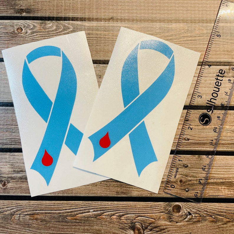 Type 1 Diabetes Awareness Ribbon Car Decal 4 | Etsy