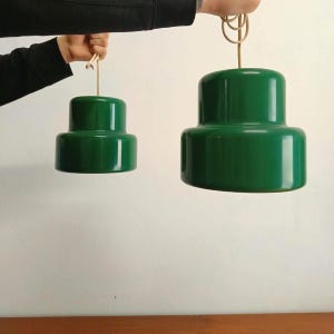 Lampadari Mini Pot Jo Hammerborg design danese vintage anni 50 | coppia verde