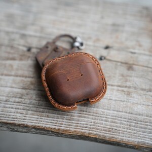 Genuine Leather Distressed Leather for AirPods Pro 3 2 1 Full Leather Case Bluetooth wireless headphone case airpods 5 4 image 9