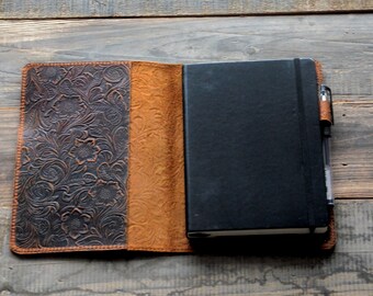 Genuine Leather Journal Notebook Cover Leuchtturm1917  Medium Hard Cover A5  5" x 8.25"   Composition B5 7" x 10" Refillable Writing Diary