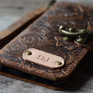IPhone genuino hecho a mano 11 Pro Max / 11 / 11 Por / XS Max / XS / XR funda de cuero Wallet 11 funda de cuero vintage marrón viejo