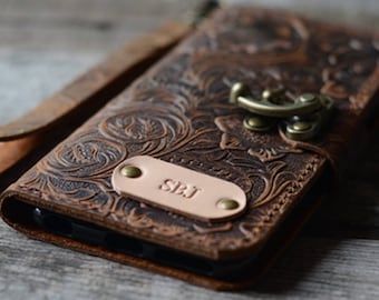 Handmade Genuine IPhone 11 Pro Max / 11 / 11 Por / XS Max / XS / XR  leather Case Wallet 11 vintage leather case  old brown